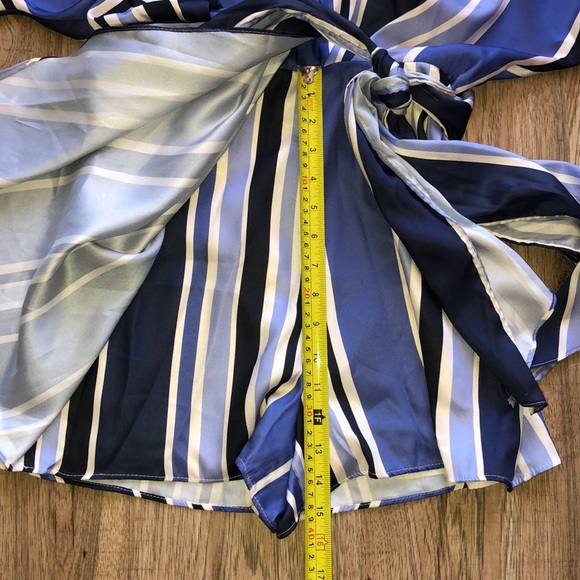 NEW!!! HP π₯³π₯³π₯³Zara Blue Striped Jumpsuit - Picture 16 of 16